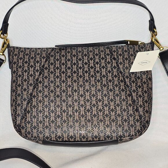 Fossil Skylar Crossbody in Black/Brown, New with tags, $195 - Picture 3 of 6